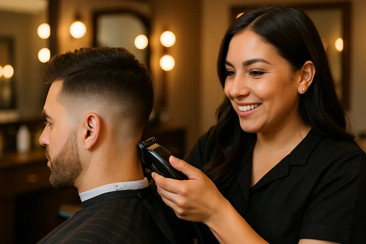 Fade haircut