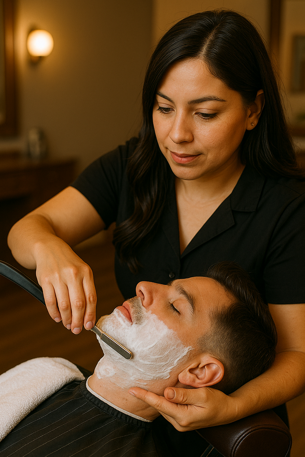 Salon work example